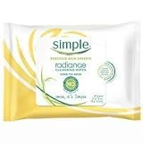 Simple Cleansing Facial Wipes, Radiance
