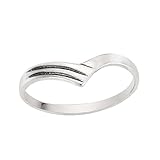 Sterling Silver Pointed Hearty Ring Size 8