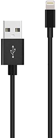 Lightning Cable, 6ft Durable iPhone usb Connectors Charging Charger Cable for iPhone X / 8 / 8 Plus / 7 / 7 Plus / 6 / 6 Plus / 5S (2 Meter Cable Black)