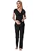 Zexxxy Women Maternity Nursing Pajamas Sets Comfortable Tops and Pants Black M ZE45-1