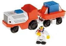 Fisher Price Geotrax Lights &amp; Sounds Vehicles The Express Team Meet Wheeler &amp; Wes - Airport Baggage Car by GeoTrax
