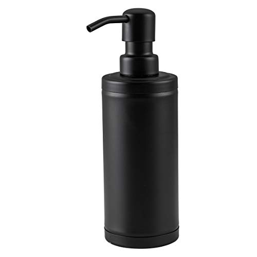 GAPPO Matte Black Soap Dispenser Stainless Steel Metal Pump Hand Lotion Bottle for Bathroom, Bedroom and Kitchen