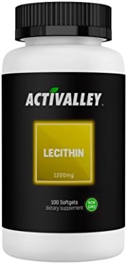 Activalley Lecithin 1200 | 100 Softgels | Essential Fatty Acid for Men and Women!