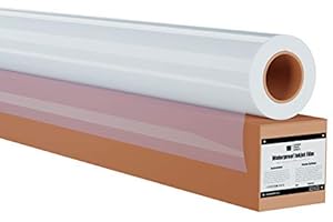 SCREEN PRINT DIRECT Ecotex® Waterproof Inkjet Transparency Roll (24" x 100') - 5 Mil Transparency Film for Silk Screen Printing, Waterproof Inkjet Film Rolls for Screen Printers - Screen Printing Supplies