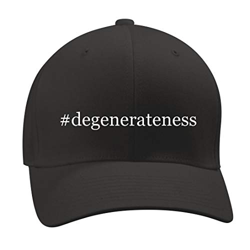 #Degenerateness - A Nice Hashtag Men's Adult Baseball Hat Cap, Black, Large/X-Large