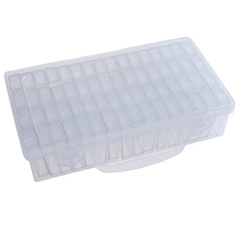 image for Comtervi 64 Compartments Plastic Jars Diamond Embroidery Sorting Box i