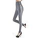 Diamond Candy Women's Faux Leather High Waisted Leggings 20 Colors Size S Color Gray