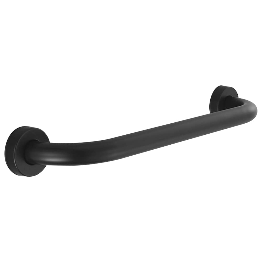 HONPHIER Bathroom Rail SUS 304 Stainless Steel Grab Bar Handle Anti-Slip Safety Hand Rail Support Wall Grab Bars for Elderly Senior Assist Bath Grab Handle, Matte Black (40CM)