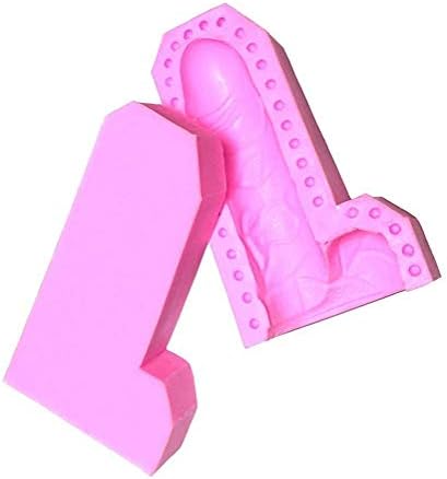 1 Pcs Pink Shape Silicone Mold for Birthday Single Party Funny Baking Pan Handmade DIY Mousse Chocolate Fondant Soap Cake Ice Cube Mould Home Kitchen Tool Novelty Cake Pans Set