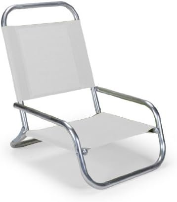 Telescope Casual Sun and Sand Folding Beach Chair, White