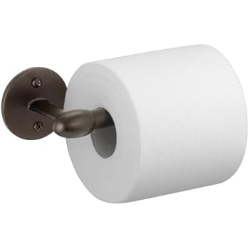 iDesign Orbinni Wall Mount Toilet Tissue Holder, Toilet Paper Dispenser - Bronze