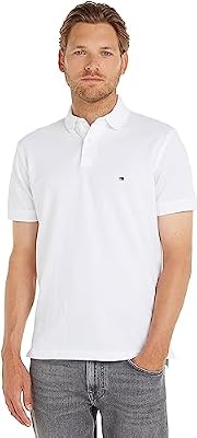 Polo de Manga Corta Hombre 1985 Regular Fit, Blanco (White), L