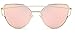Elimoons Cat Eye Sunglasses Women Mirrored Polarized Metal UV 400 Fashion Glasses with Case