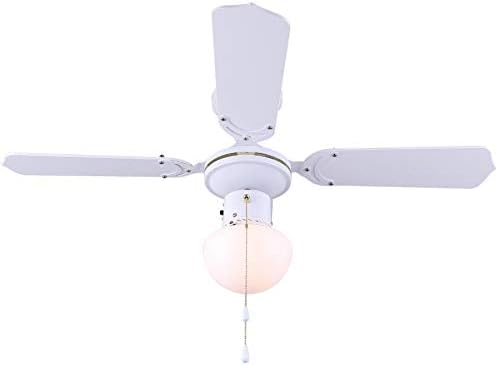 Unity 36 Inch S 4 Blade White Ceiling Fan With Light