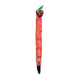 Outward Hound Kyjen  2579 Invincibles Snake Dog Toy with Holiday Hat 6 Squeakers, Red