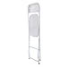 Giantex Set of 5 Plastic Folding Chairs Wedding Party Event Chair Commercial (White Style 2)