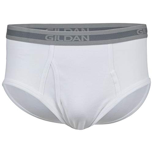 Gildan Men's Underwear Briefs, Multipack, White (6Pack), Medium