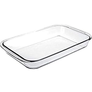 Ibili ovenschaal kristal, rechthoekig, glas, transparant, 23 x 15 x 6 cm