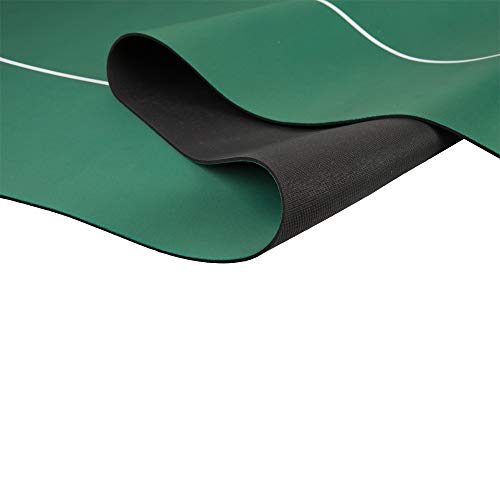 GAMELAND 70" x 35" Portable Oval Sure Stick Rubber Foam Poker Table Top Layout Poker Mat (Green