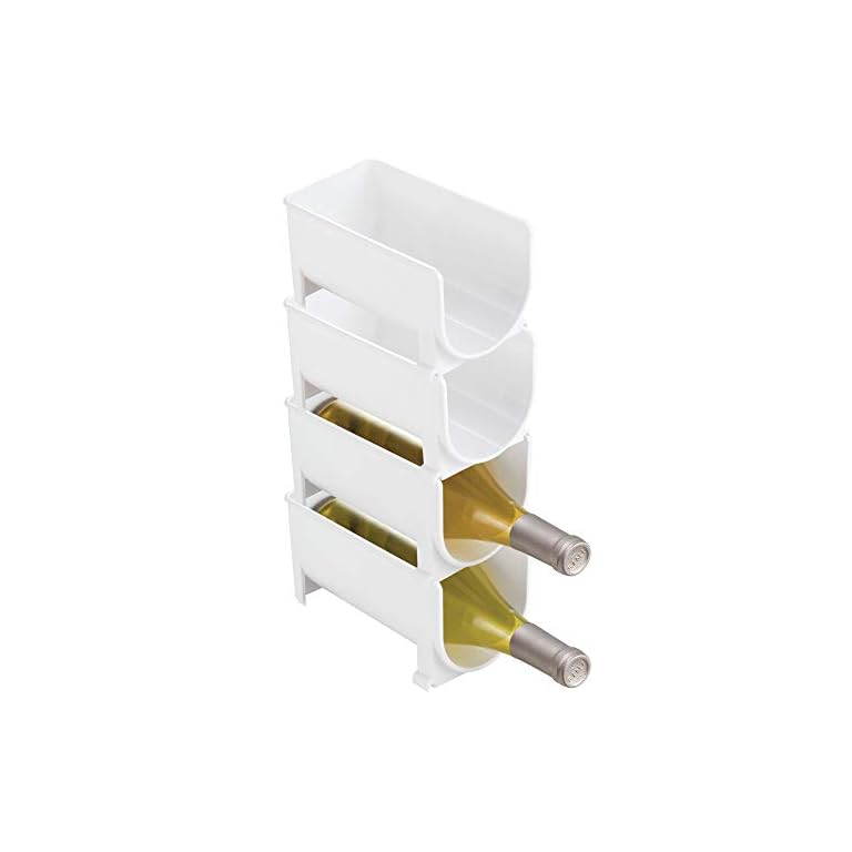 Weinregal Aus Kunststoff – Stapelbar, Transparent, Für Kühlschrank & Küche