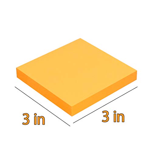 Sticky Notes 3x3 Inches,Bright Colors Self-Stick Pads,100 Sheets/Pad,12 Pads - Thumbnail 2