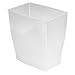 iDesign Small Bathroom Trash Can, Ideal for Primary and Guest Bathroom or Office, Frost, Made in USA