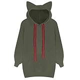 Sunhusing Women's Solid Color Long Sleeve Pullover