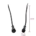 Mokungit 10Pairs 2 Core 2pin Black Pigtail Plastics Waterproof IP65 LED Connctor Male Female 40cm/pair Applicable 0.3mm² 15mm Nut for LED Light