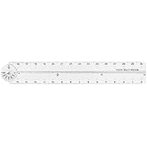 Midori 42301006 Multi Ruler, 11.8 inches (30 cm), Transparent A