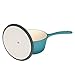Zelancio 2 Quart Cast Iron Enamel Sauce Pan Pot Covered Sauce Pot (Aqua Blue)