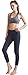 Oalka Women's Yoga Capris Running Pants Workout Leggings Charcoal XL