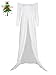 JustVH Maternity Off Shoulder Chiffon Gown Long Sleeve Split Front Maxi Photography Dress White