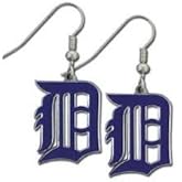 MLB Licensed Team Logo Dangle Earrings (Detroit Tigers)