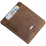 MultiMan Brands RFID Blocking Slim Bifold Genuine Leather Minimalist Front Pocket Wallets for Men