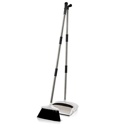 image for Jade Active Broom and Dustpan Set - Premium Long Handled Broom Dustpan