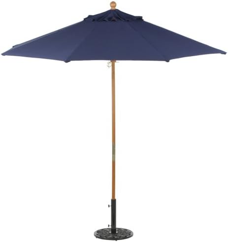 Amazon Com Oxford Garden Sunbrella 9 Foot Market Umbrella Navy Blue Patio Umbrellas Garden Outdoor