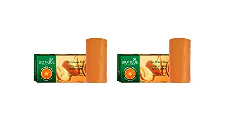 Biotique Bio Orange Peel Revitalizing Body Soap - 150g (Pack of 2)