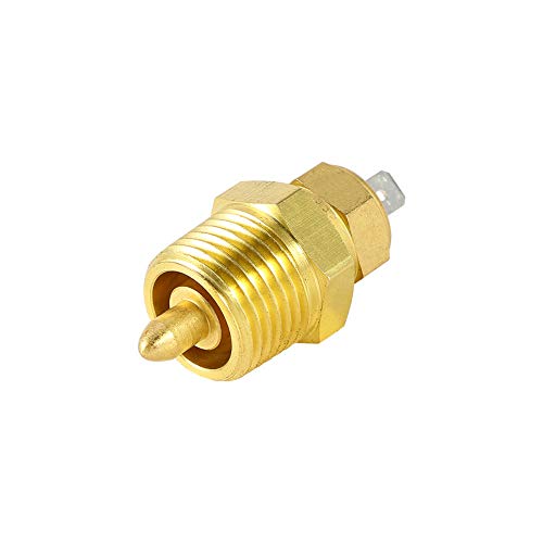 Fan Thermostat Temperature Switch with 3/8" Pipe Thread, 185 to 175 Degree Electric Engine Cooling Fan Thermostat Temperature Sensor Switch, Fits 10" 12" 14" 16" Fan (With Pipe Thread)