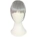 REECHO Fashion Full Length Synthetic 1 Piece Layered Clip in Hair Bangs Fringe Hairpieces Hair Extensions Color – Silver Graythumb 1