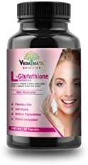 VEDA MAXX L- Glutathione for glow skin with grape seed,vitamin-c & biotin - 1000mg(Pack of 1, 60 -capsules)