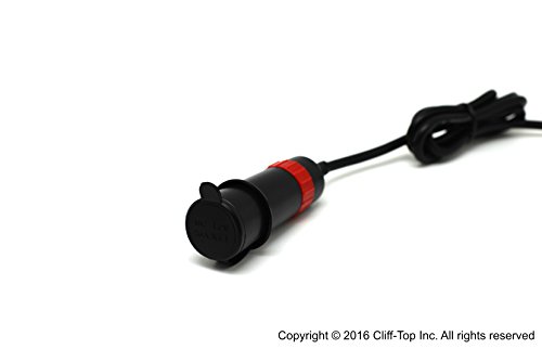 Cliff-Top Hella (DIN) to Cigarette Lighter Power Socket Adaptor with Solid Lock Function - Prevent the Plug Falling Out