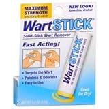 WartStick For the Removal of Common and Plantar Warts , Maximum Strength Stick, Salicylic Acid - 5.1g