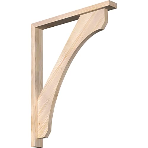 3 1/2"W x 30"D x 38"H Legacy Block Smooth Bracket w/Offset Brace, Douglas Fir