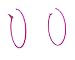 Hot Pink Hoop Earrings Simple Thin Hoop Earrings 2 Inch Hoop Earrings