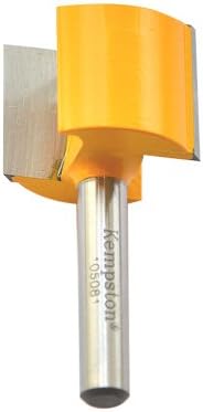 Kempston 105081 1/4-Inch Shank 1-Inch Cutting Diameter by 3/4-Inch Cutting Length Straight Router Bit with Bottom Cutter