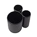 Umbra - 023271-040 Touch Toothbrush Toothpaste Modern Bathroom Storage Organizer Holders Stand Rack with Multi-Functional 3 Slots and Dividers-Doesn't Wobble or Fall Over, 3 ½ x 3 x 4 inches, Black