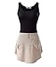 Mansy Women's Ladies Chiffon Long Top Blouse Summer Womens Sleeveless Mini Short Dress