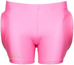 HNA Peak Skating Skiing Snowboarding Hip / Butt Protective Padded Shorts for Girls and Women Pink XL