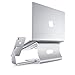 2 in 1 Laptop and Phone Stand - Bestand Aluminum Cooling Computer Stand: [Update Version] Stand, Holder for Apple MacBook Air, MacBook Pro, All Notebooks, iPhone Series, Silver (Patented)