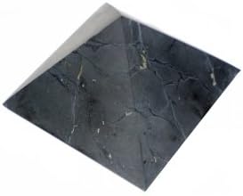 UNPOLISHED 9 SM PYRAMID, "SHUNGITE USA" BRAND